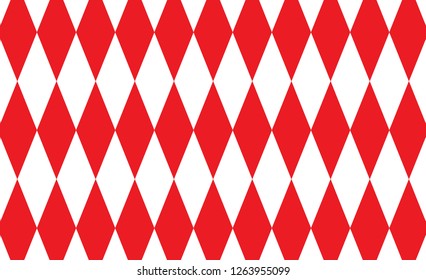 Red Gingham pattern. Texture from rhombus/squares for - plaid, tablecloths, clothes, shirts, dresses, paper, bedding, blankets, quilts and other textile products. Vector illustration. 