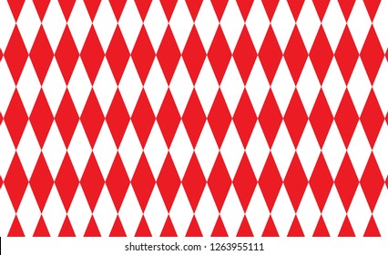 Red Gingham pattern. Texture from rhombus/squares for - plaid, tablecloths, clothes, shirts, dresses, paper, bedding, blankets, quilts and other textile products. Vector illustration. 