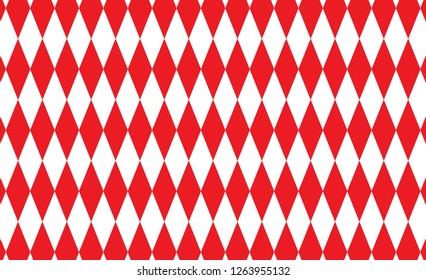 Red Gingham pattern. Texture from rhombus/squares for - plaid, tablecloths, clothes, shirts, dresses, paper, bedding, blankets, quilts and other textile products. Vector illustration. 