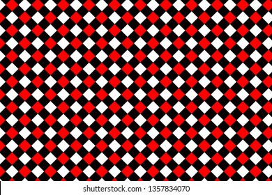 Red Gingham pattern. Texture from rhombus/squares for - plaid, tablecloths, clothes, shirts, dresses, paper, bedding, blankets, quilts and other textile products. Vector illustration.