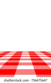Red Gingham pattern. Texture from rhombus/squares for - plaid, tablecloths, clothes, shirts, dresses, paper, bedding, blankets, quilts and other textile products. Vector illustration.