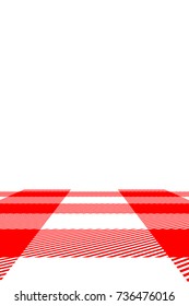 Red Gingham pattern. Texture from rhombus/squares for - plaid, tablecloths, clothes, shirts, dresses, paper, bedding, blankets, quilts and other textile products. Vector illustration.