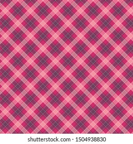 Red Gingham pattern. Texture from squares for - plaid, tablecloths, clothes, shirts, dresses, paper, bedding, blankets, quilts and other textile products. Vector illustration EPS 10