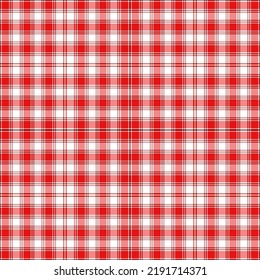 Red Gingham, Rhombus, Buffalo Lumberjack, bavarian plaid tartan line pattern. Vector flannel,  Flanel Luxury scottish cage style check weaving hlbt lgbt lhbt or farmer.