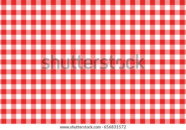 Red Gingham seamless pattern. Texture from\
rhombus/squares for - plaid, tablecloths, clothes, shirts, dresses,\
paper, bedding, blankets, quilts and other textile products. Vector\
illustration.