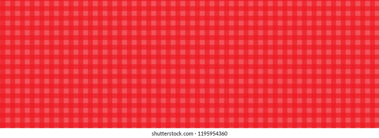 Red Gingham seamless pattern.Vector illustration.