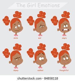 Red Girl Emotions