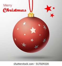 Red glass bauble