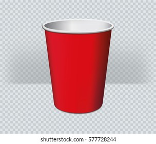 Red glass. - stock vector.

