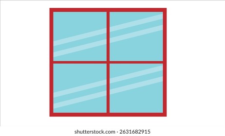 red glass window . .