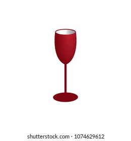 Red glass wine