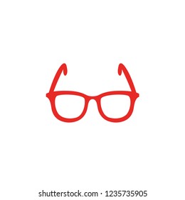 red glasses icon