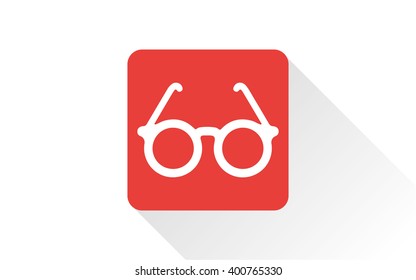 red glasses icon