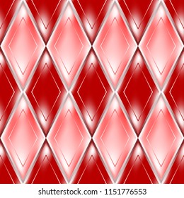 Red glassy effect abstract seamless pattern vector, eps 10.