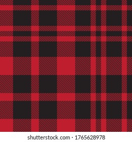 Red Glen Plaid textured seamless pattern suitable for fashion textiles and graphics