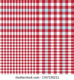Red Glen Plaid textured seamless pattern suitable for fashion textiles and graphics