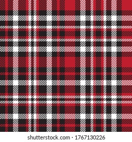 Red Glen Plaid textured seamless pattern suitable for fashion textiles and graphics