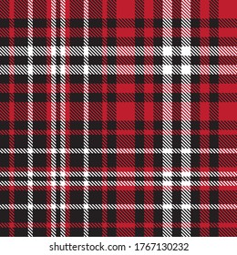 Red Glen Plaid textured seamless pattern suitable for fashion textiles and graphics
