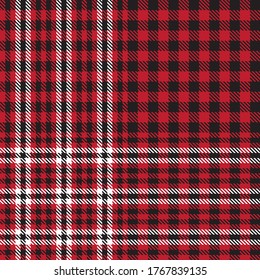 Red Glen Plaid textured seamless pattern suitable for fashion textiles and graphics