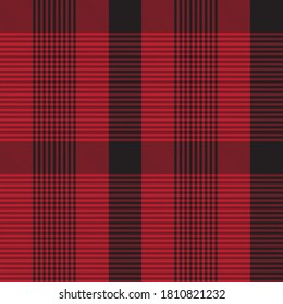 Red Glen Plaid textured seamless pattern suitable for fashion textiles and graphics