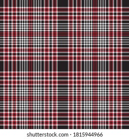 Red Glen Plaid textured seamless pattern suitable for fashion textiles and graphics