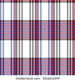 Red Glen Plaid con textura patrón sin costura adecuado para textiles y gráficos de moda