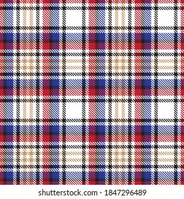 Red Glen Plaid con textura patrón sin costura adecuado para textiles y gráficos de moda