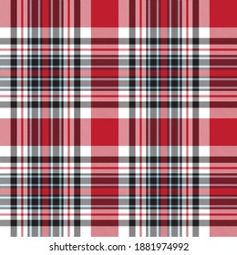 Red Glen Plaid textured seamless pattern suitable for fashion textiles and graphics