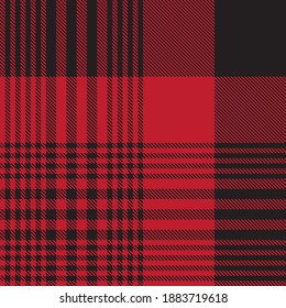 Red Glen Plaid textured seamless pattern suitable for fashion textiles and graphics