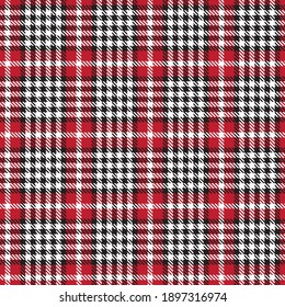 Red Glen Plaid textured seamless pattern suitable for fashion textiles and graphics