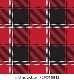 Red Glen Plaid textured seamless pattern suitable for fashion textiles and graphics