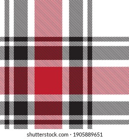 Red Glen Plaid textured seamless pattern suitable for fashion textiles and graphics