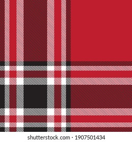 Red Glen Plaid textured seamless pattern suitable for fashion textiles and graphics