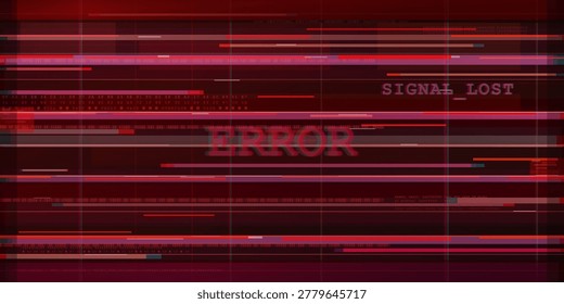 Pantalla Error Fallo Rojo