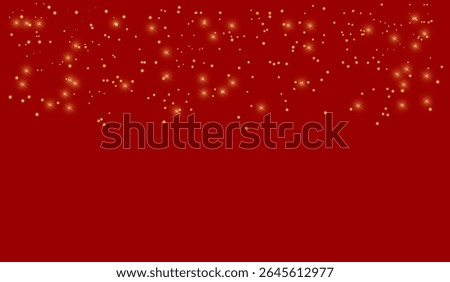 Red glitter bokeh background. Abstract red background with glitter.