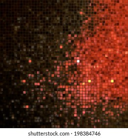 Red glitters on a soft blurred background with smooth highlights. EPS 10 vector file included