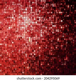 Red glitters on a soft blurred background with smooth highlights. EPS 10 vector file included