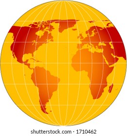 RED GLOBE (vector)
