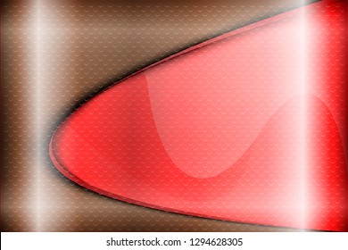 The red glossy Background with curves