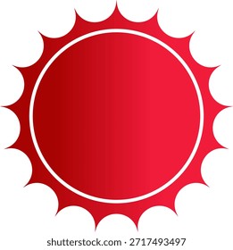 Etiqueta de cinta de esquina brillante rojo sobre fondo transparente. Anuncio de esquina de página doblada, pegatina promocional y elemento de etiqueta decorativa aislado (Ilustración vectorial)