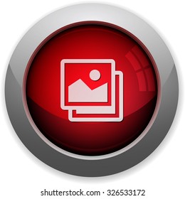 Red glossy images web button