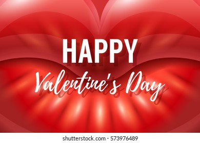 Red Glossy Lips. Creative Valentines Day Background. Vector illustration for gift cards, flyers, posters, banners. Love and kiss symbol