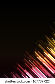 red glow bar overlap in dark background, stripe layer backdrop, technology template, vector illustration