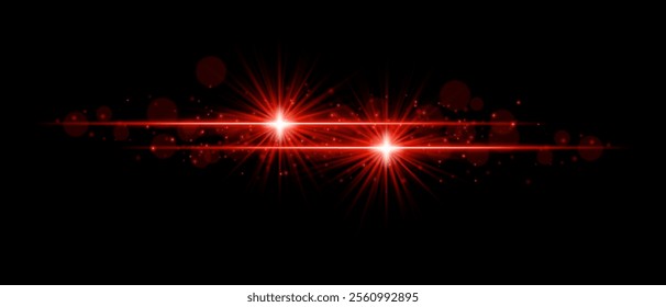 Red glow. Shining, illumination, particles, radiance, bokeh, shimmer, brilliance, light streaks, energy, magic, elegance, celestial, abstract, festive, decoration, sparkling, luxurious, luminous