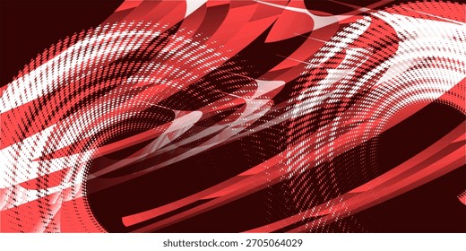 red glowing abstract background with mix of broken square patterns on elegant red background