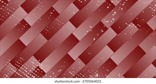 red glowing abstract background with mix of broken square patterns on elegant red background