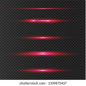 red glowing light explodes on a transparent background. Sparkling magical dust particles. Bright Star. Transparent shining sun, bright flash. Vector sparkles. To center a bright flash.