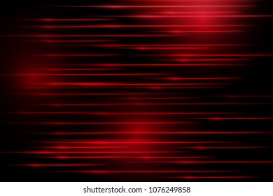 Red glowing lines on a black background. Modern abstract background in high-tech style.
