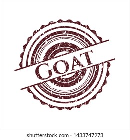 Red Goat distress rubber texture