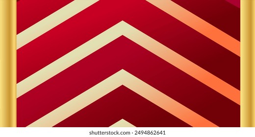 Red and Gold Award gradient Background. Abstract red and gold ribbons background. Red Maroon Golden Side Corners Award Background design